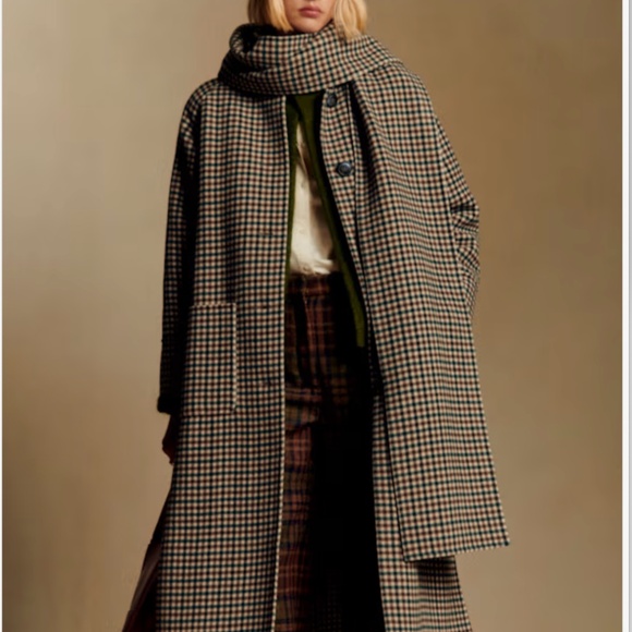 Plaid Kais Wool Coat (Sold Out Sezane) - Picture 2 of 4